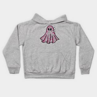 Pink Disco Ghost Kids Hoodie